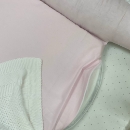Protectie somn – Baby Nest co-sleeping cu doua fete, alb-roz (5)